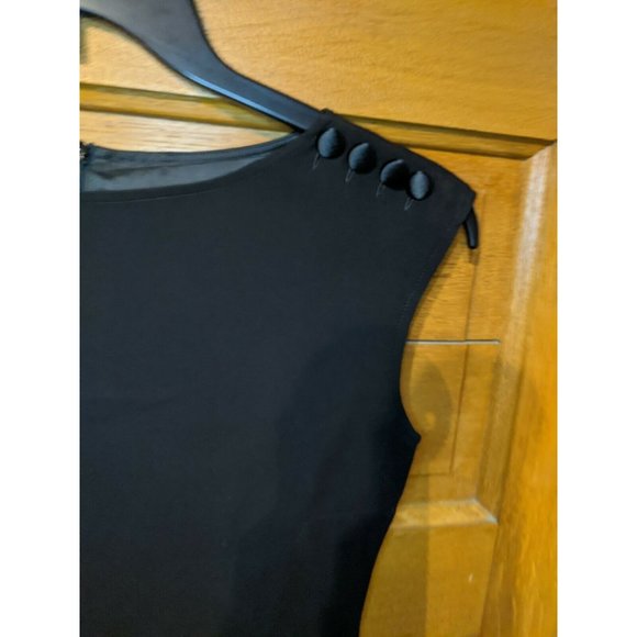 Ralph Lauren Size 2 Sleeveless Dress Black Lined Fit Flare - Picture 2 of 5